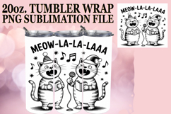 Whimsical Delight 20oz tumbler wrap, Funny Cat Product Image 1