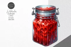 Halloween clipart, Glass jar, Blood, Autumn clipart Product Image 1
