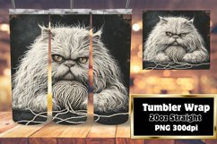 Meow Magic: Sublimation Tumblers with Cat Charm Product Image 1