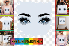 Joyful PNG Designs for Gifts, Woman Eyes Product Image 1