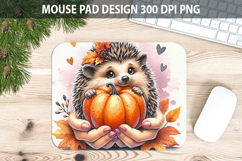 Hedgehogs Mouse pad Sublimation - Thanksgiving Animal PNG Product Image 1