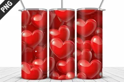 Valentines Love Skinny Tumbler PNG Wrap| Valentines Tumbler Product Image 4