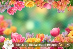 Spring Background, Flowers Background, Tulips Background PNG Product Image 1