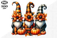 Halloween Gnomes Sublimation - Clipart PNG Design Product Image 1