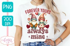 Forever yours PNG sublimation, Valentine's day sublimation Product Image 3