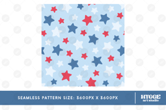 American 4th of July Patriotic Stars Seamless Pattern Bundle Product Image 9