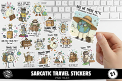 Sarcatic Travel Stickers Product Image 1
