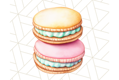 Pastel Sweet Treats Clipart, Ice Cream, Cakes, Donuts Png Product Image 3