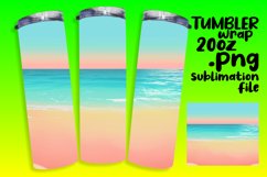 Bright Gradient Tumbler Wrap for Sublimation Art 20oz Product Image 1
