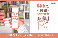 Bookmark Saying SVG | Funny Book Lovers - Another World Product Image 1