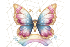 Jewel Toned Butterfly PNG Clipart, Vibrant Butterflies Product Image 3