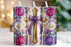 Christian Cross Tumbler Wrap | Sublimation | Tumblers Product Image 1