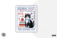 School Postage Stamps Clipart Product Image 1