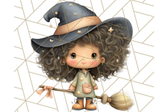Spooky Little Witches Halloween Clipart PNG Product Image 3