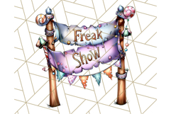 Spooky Carnival Characters Clipart PNG, Halloween Clipart Product Image 3