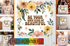 Playful PNG Art for TSHIRTS, Flower Quote Product Image 1