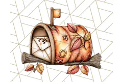 Fall Fairy House Clipart PNG, Autumn Homes and Decor Product Image 3