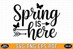 Spring is here SVG Design | SVG Cut files Product Image 1
