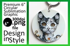 Vibrant Feline Flair: 3D Sublimation Gallery Product Image 1