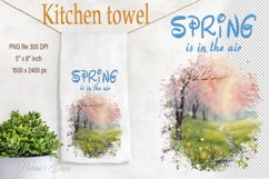 Spring is in the air kitchen towel |Towel sublimation Product Image 1