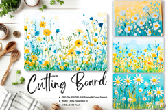 Flower Cutting Board Kitchen Chopping Board Sublimation_43 Product Image 1