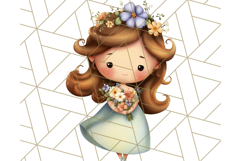 Princess Clipart PNG, Cute Royal Girl Clip Art Product Image 3