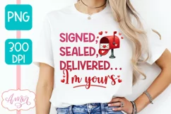 Cute Valentine's day PNG for sublimation, love letter png Product Image 2