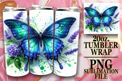 GIFT OF BLISS 20oz TUMBLER WRAP, Butterfly Product Image 1