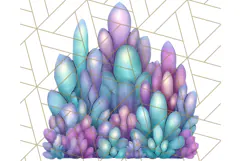 Stained Glass Sea Creatures PNG Clipart, Ocean Fantasy Product Image 3
