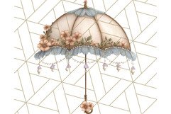 Vintage Cottagecore PNG Clipart, Phones Teacups Home Decor Product Image 3