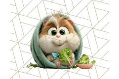 Pet Shop Clipart, Cute Big Eyed Animals, Kawaii Pets PNG Product Image 3