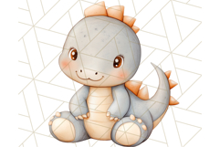 Cute Pastel Dinosaur Clipart PNG for Nursery Art, Baby Decor Product Image 3