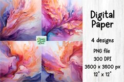 Abstract | Fluid Art | Digital Paper | PNG Background | Wall Product Image 1