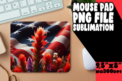 Unique Desk Mat Sublimation PNG, USA Flag Product Image 1