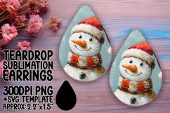 Charming Teardrop Design for Crafts , Snowman Product Image 1