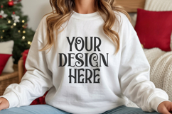 Christmas Gildan 18000 Ash Crewneck Sweatshirt Mocku Product Image 1
