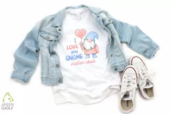 I love you gnome matter what png Valentine gnome sublimation Product Image 4