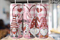 Valentine&#039;s Day Gnome Tumbler Wrap - High Quality 300 Dpi Product Image 1