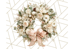 Whimsy Winter Florals Clipart PNG, Christmas Png Clipart Product Image 3