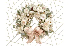 Whimsy Winter Florals Clipart PNG, Christmas Png Clipart Product Image 3