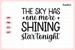 Heartfelt Memorial Quote SVG | One More Shining Star Product Image 3