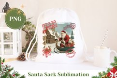 Christmas Santa Sack Design, Christmas Village Santa Sack Product Image 1