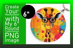 Cute Giraffe Designs Spring Round Design Product Image 1