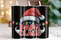 Papa Claus Tumbler Wrap | Christmas | Sublimation Product Image 1