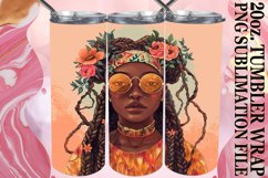 Summer Glow: Melanin Sublimation Tumbler Product Image 1