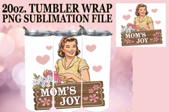 Sweet Sublimation 20oz tumbler wrap, Mom Life Product Image 1