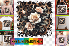 Joyful PNG Designs for Gifts, Leopard Prints Product Image 1