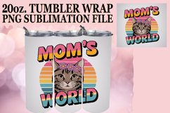 Joyful Hearts 20oz tumbler wrap, Cat Lover Product Image 1