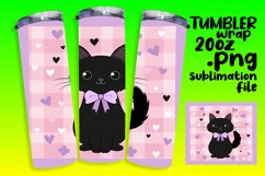 Artistic Kitten Tumbler Wrap for 20oz Product Image 1