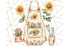 Cottagecore Kitchen Mixer, Apron PNG Clipart, Retro Floral Product Image 3